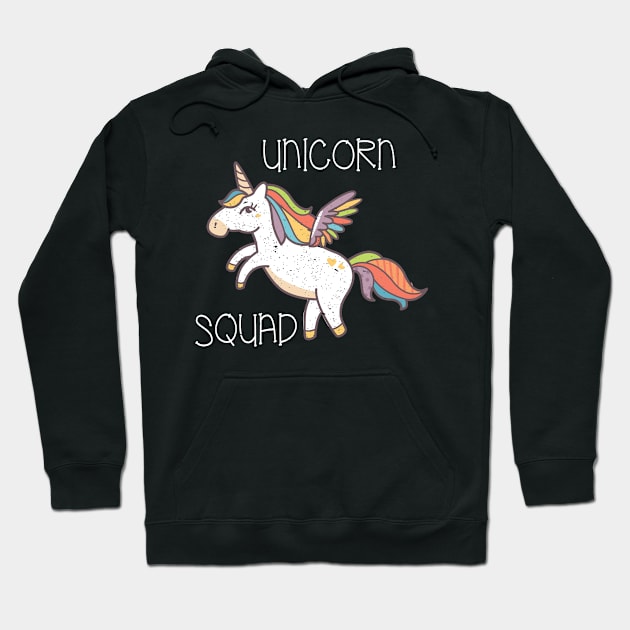 Cool Unicorn Squad product for Girls Funny Unicorn Design Hoodie by merchlovers
